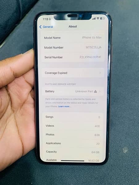 iPhone X s max 64gb battery change Face ID ok 2