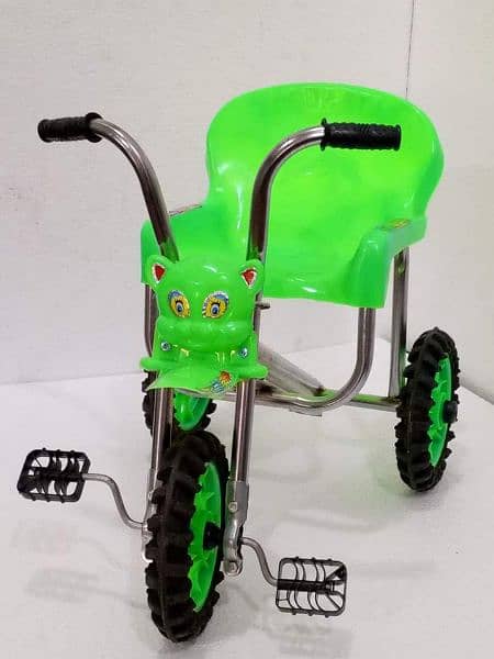 Baby Tricycle pure Plastic grante with iron strong frame in many color 2