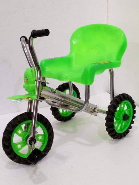 Baby Tricycle pure Plastic grante with iron strong frame in many color 4