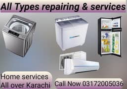 All types Split Ac &Automatic washing machine repairing