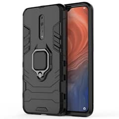 For OPPO Reno Z Case 6.4 Inch Luxury Ring Back Cover Stand Armor Case