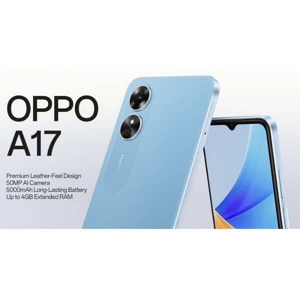 Oppo A17 50mp back 5000mah battery with free air 31 airpods 1