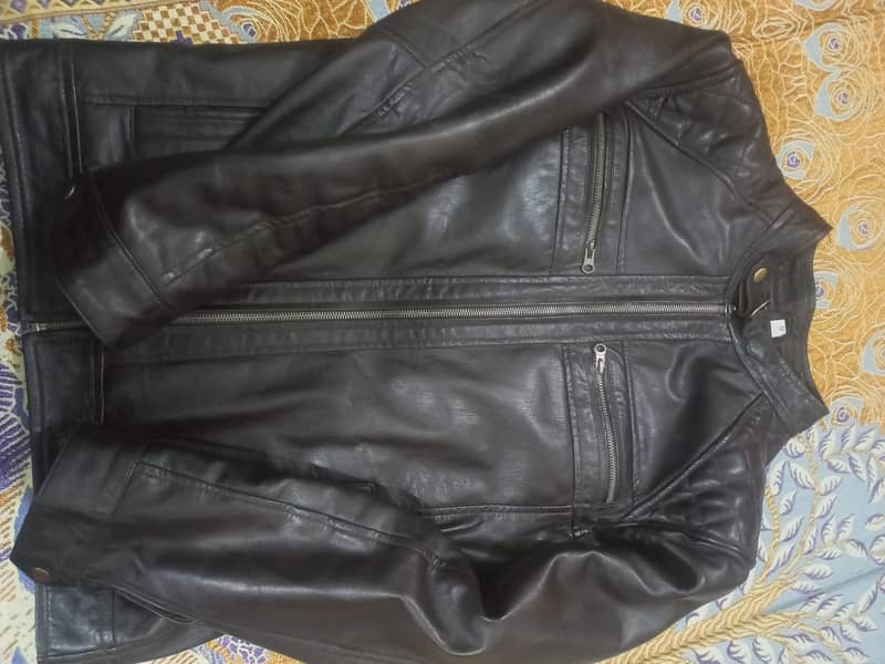 Brown Pure Leather Jacket 0