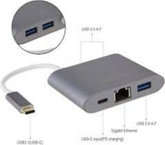 type C to Ethernet+ 3 USB port 3.1 + 100w PD port