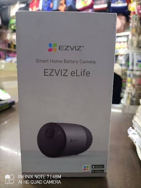 ezviz camera with battery bank out door 0