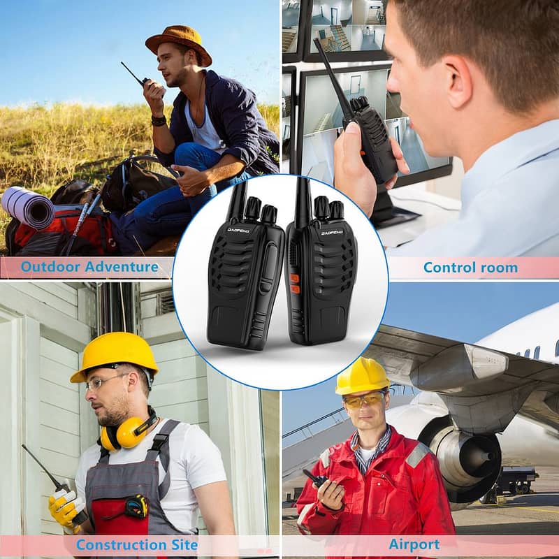 Orignal Woki toki BF888s Wireless UHF Walkie talkie BF-888s 2Pcs 1-Box 5