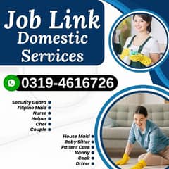 Domestic Service Maid Cook Babysitter Driver Chef Nanny Couple Helper