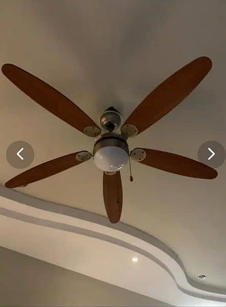 Decorative Wooden Ceiling Fan with light 52" 1