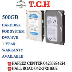 500GB HARD DISK FOR PC AND DVR/NVR 1 YEAR WARRANTY
