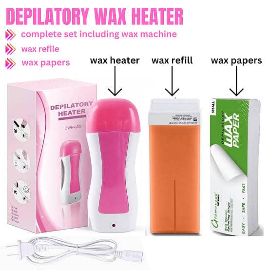 Depilatory Hair Remove Hot Wax Machine with Gel 1