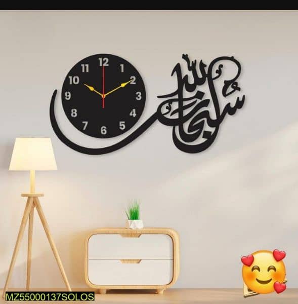 Wall Clock Decorations and Calligraphy 9