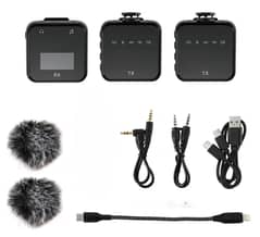 dual wireless mobile mic, outdoor video, vlogging interview mic