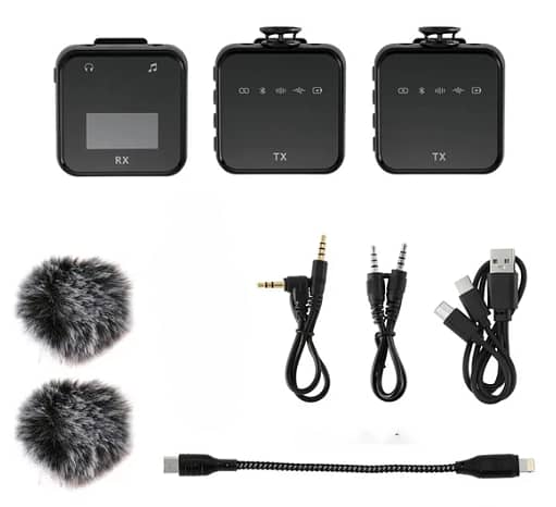 dual wireless mobile mic, outdoor video, vlogging interview mic 0