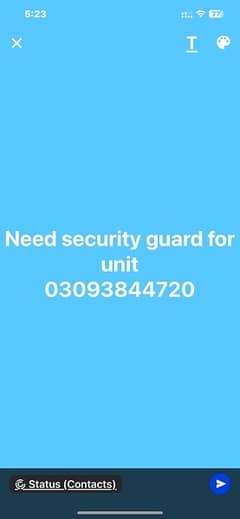 security guard for a unit