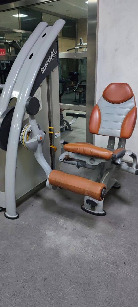 treadmill elliptical dumbbell SPORT ART Commercial gym setup bench rod 1
