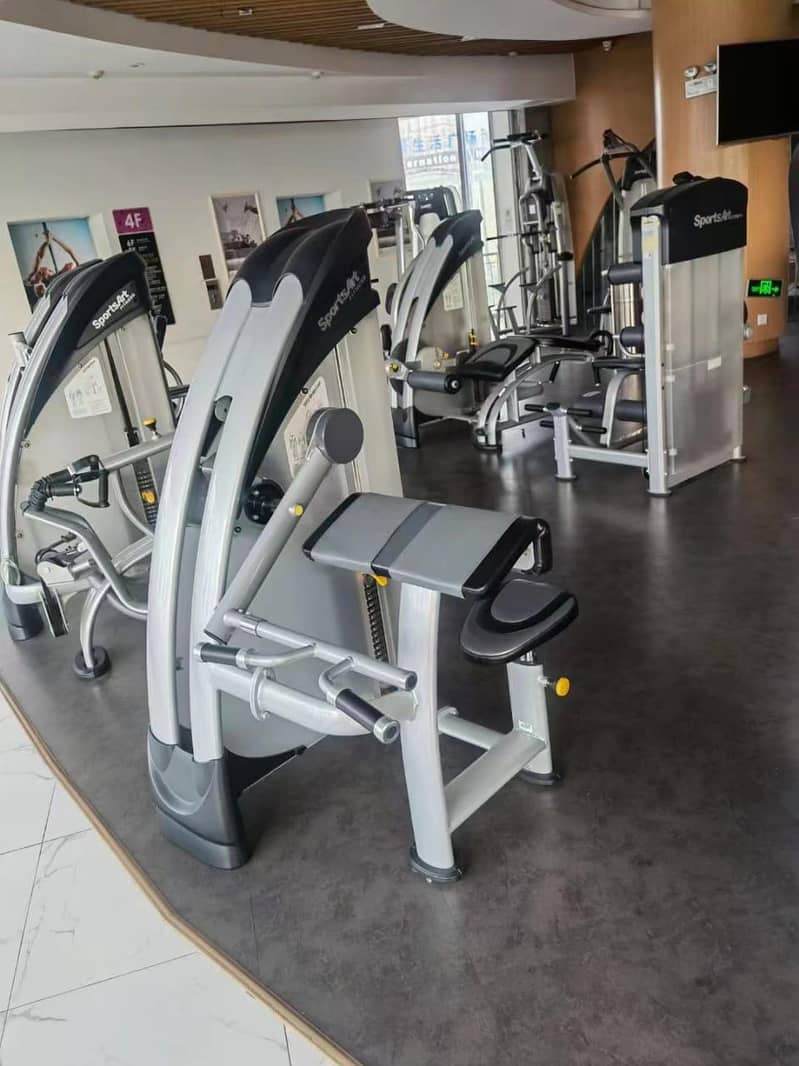 SPORT ART Commercial gym setup treadmill dumbbell elliptical bench rod 4