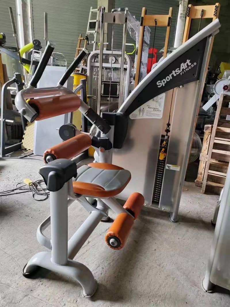 SPORT ART Commercial gym setup treadmill dumbbell elliptical bench rod 9