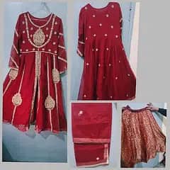 frock with garara /party dress /heavy embroidery suit/formal wear