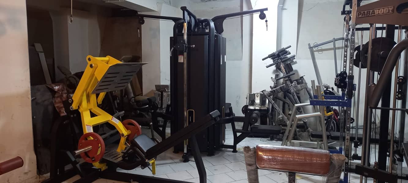 gym setup dumbel |commercial treadmill | elliptical | bench plate rods 18