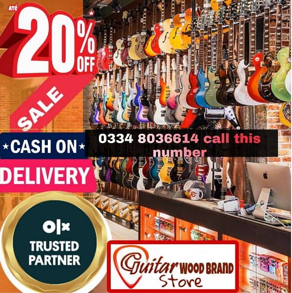 High Quality Beginners Guitars, Acoustic Guitars,Guitar shop in Lahore 0