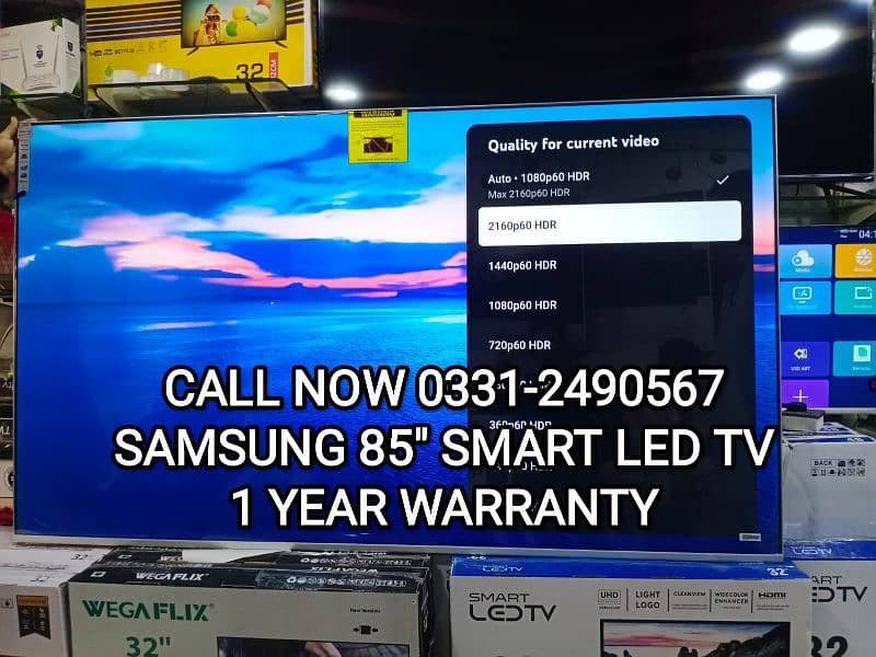 HURRYUP!! BUY 85 INCHES SMART 4K LED TV 1 YEAR WARRANTY 0