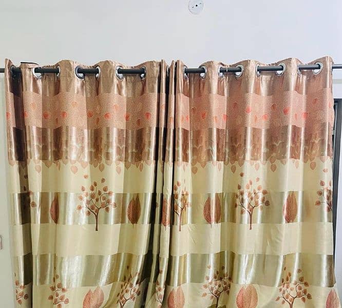 4 long curtains(selling all house items) 0