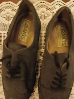 Brand new GRANTS of LONDON genuine grey suede shoes