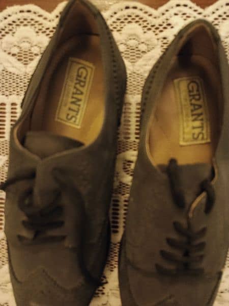Brand new GRANTS of LONDON genuine grey suede shoes 0