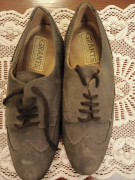 Brand new GRANTS of LONDON genuine grey suede shoes 2