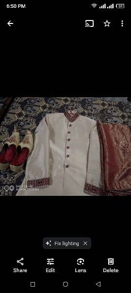 Groom Dhula Sherwani Wedding Dress For Sell 5