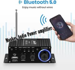 Bluetooth 5.0 Amplifier | Mini DECK  | AUX | Amplifier | FM | Car Tape