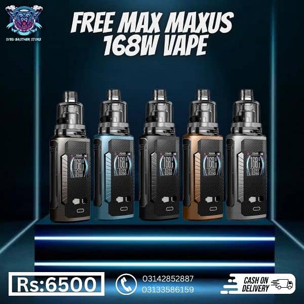 Freemax 168 Watts vape more vapes and pods available 8