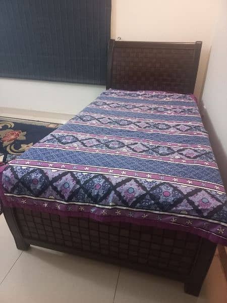 Single bed with spring mattress 2