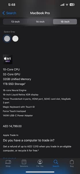 Apple MacBook Pro M1 Max 16 inch 13
