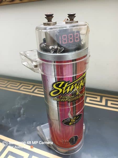 Soundstream Original 8 Farad capacitor stinger car amplifier woofer 2