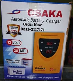 Battery Charger 30 Amp Original AGS OSAKA 12 Volt Battery Charger