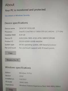 Microsoft Surface pro i5 7th gen