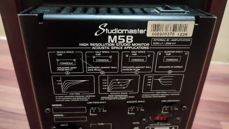Studiomaster M5B Active 5" Studio Monitor (Single Piece) 3