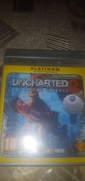 ps3 uncharted 2 game disc 0