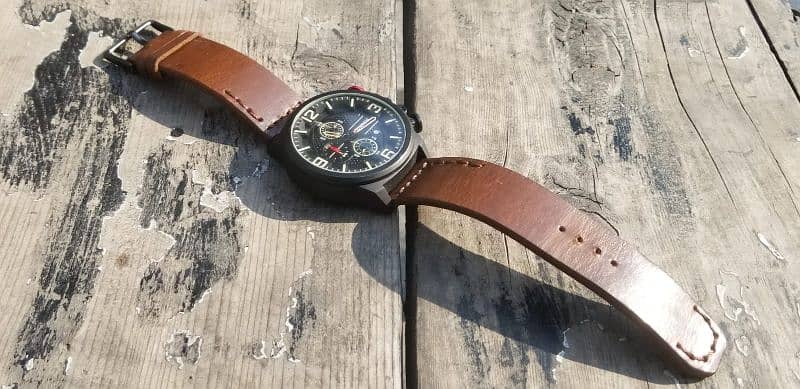 Handmade leather watch straps are available & customization available 8