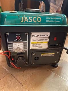 jasco 1 KVA generator home used 2 months warranty available