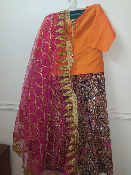 Lehenga with choli and dupatta 7