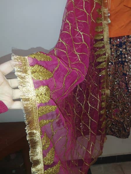 Lehenga with choli and dupatta 8