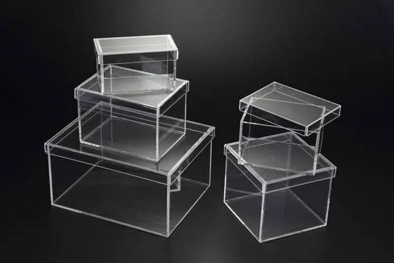 Acrylic box / acrylic gift box / transparent box / acrylic cake box 1