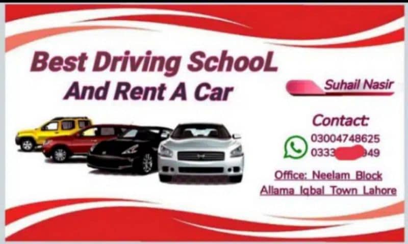 Best Driving school wid reasonable charges. Trail free n free pickdrop 2