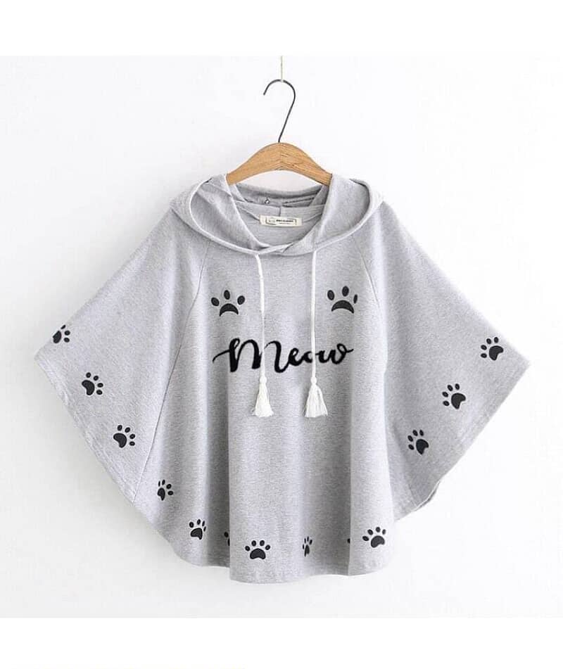 Warm and Cozy Hooded Round Neck Poncho 3