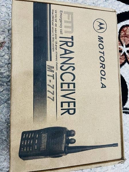 Motorola wireless FM Transceiver for emergency call model MT-77 0