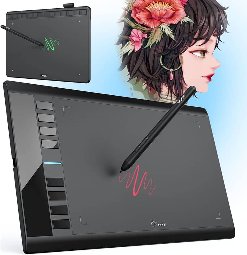 Graphics Drawing Tablet ,10X6 Inches Digital Drawing UGEE M708 WACOM 0