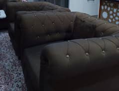 Brown Sofa Set - 5 Seater