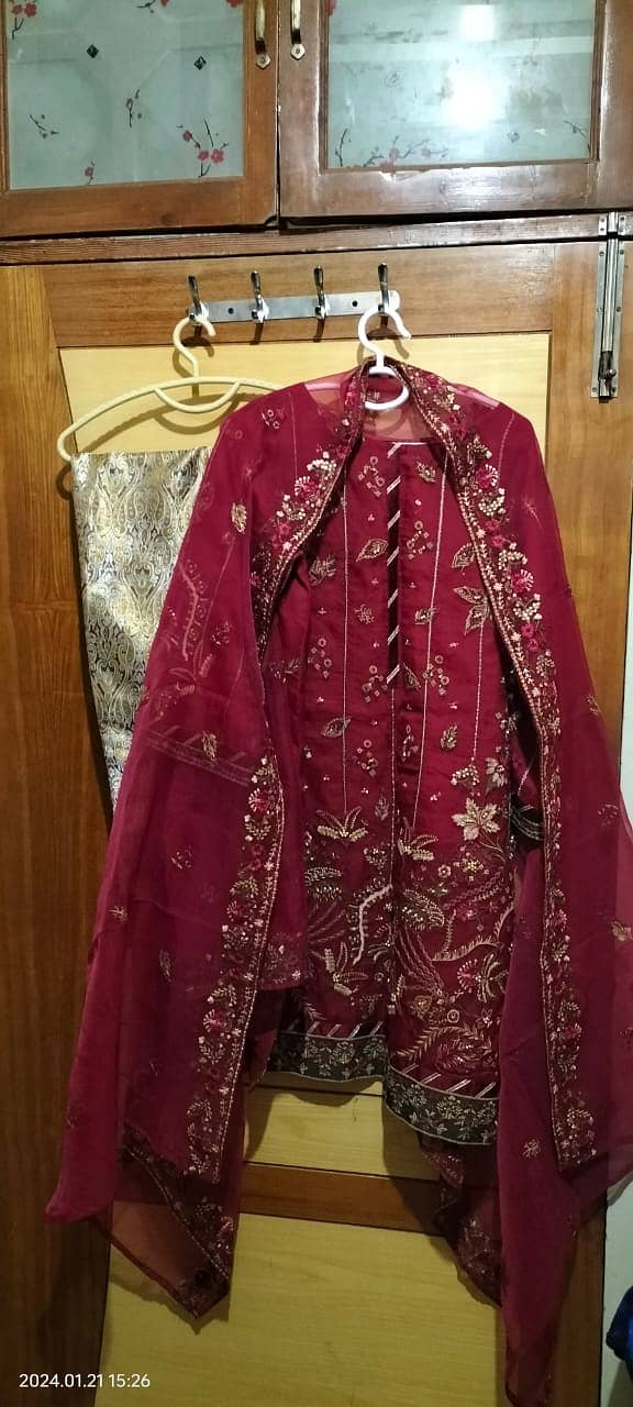 Original bin Saeed dress ( 3 peices stitched) 1